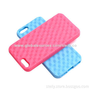 Good-quality Weave Veins TPU Case for iPhone 5, Protects from Scratches